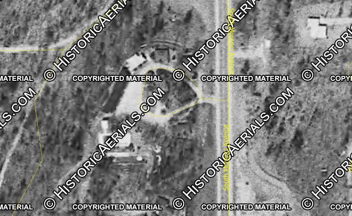 North Star Resort & Campground (North Star Motel) - 1971 Aerial (newer photo)
